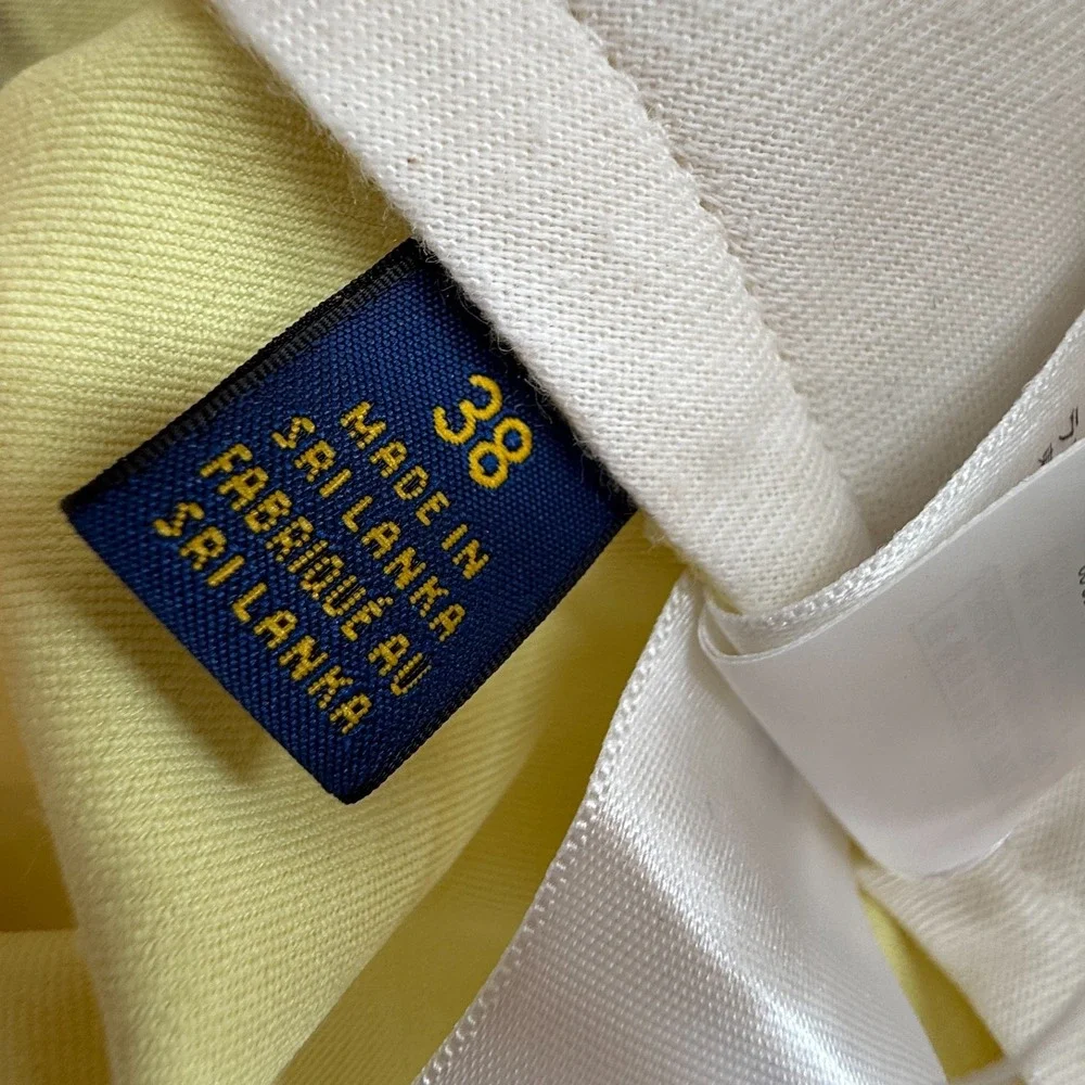 Polo Ralph Lauren Golf Shorts Men 38 Yellow Chino Flat Front Classic fit‎